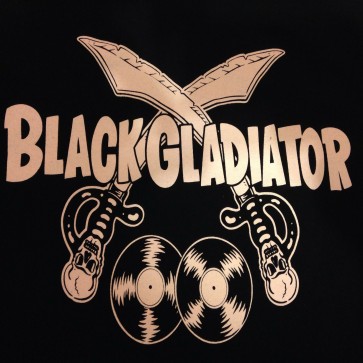 BLACK GLADIATOR T-SHIRT WOMEN'S (SMALL)