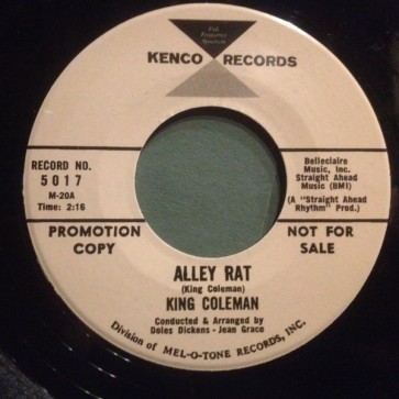 KING COLEMAN "Alley Rat/ Dressed In Plaid" 7"