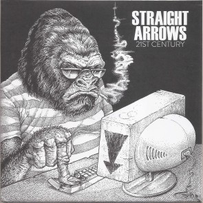 STRAIGHT ARROWS "21st Century /Cyberbully" 7" (Black & white cover)