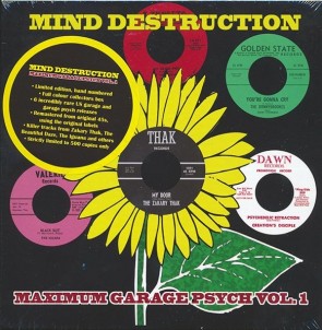 VARIOUS ARTISTS "Mind Destruction: Maximum Garage Psych Volume 1" (Box set, 6x7", LTD)