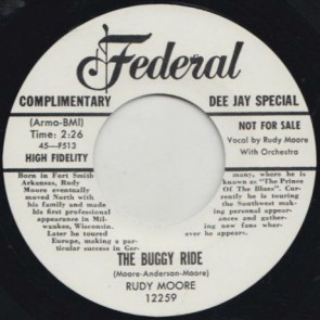 MOORE, RUDY "Buggy Ride/ Ring A-Ling Dong" 7"